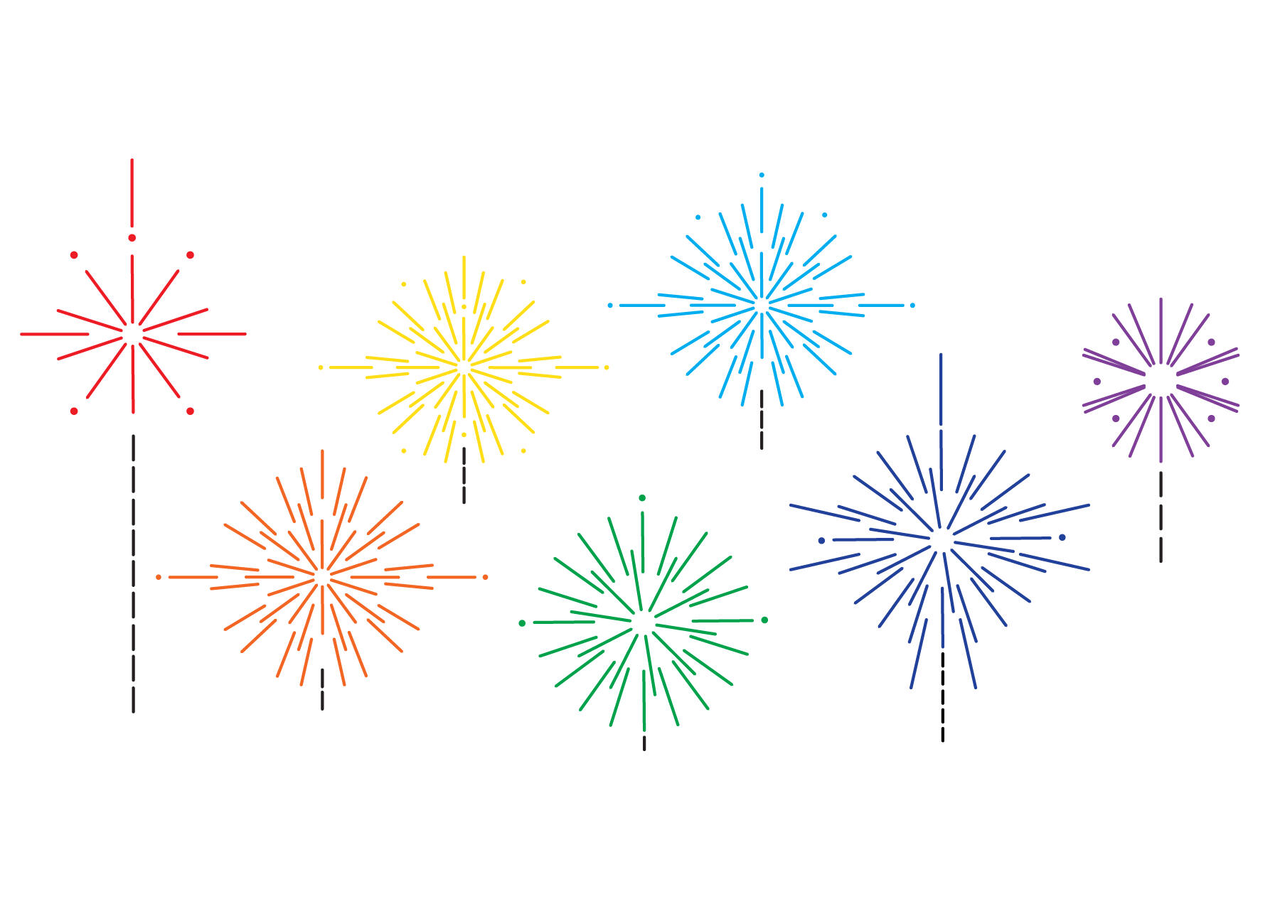 Firework Postcard